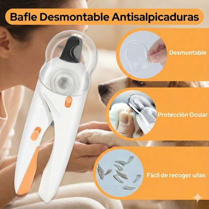 Cortaúñas SafePaws™ con Luz LED - Corte Seguro y Sin Dolor