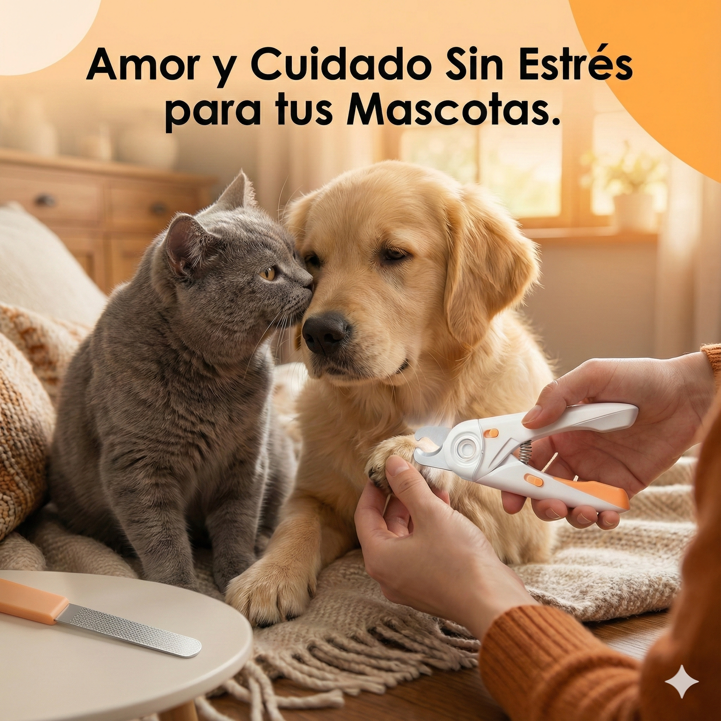 Cortaúñas SafePaws™ con Luz LED - Corte Seguro y Sin Dolor