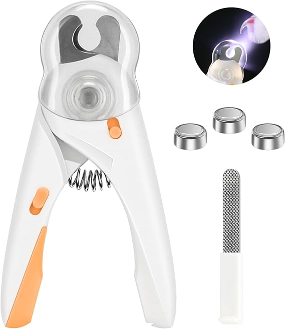 Cortaúñas SafePaws™ con Luz LED - Corte Seguro y Sin Dolor